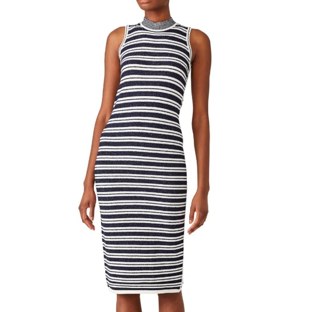 Jason Wu GREY Blue Stripe Knit Dress size medium